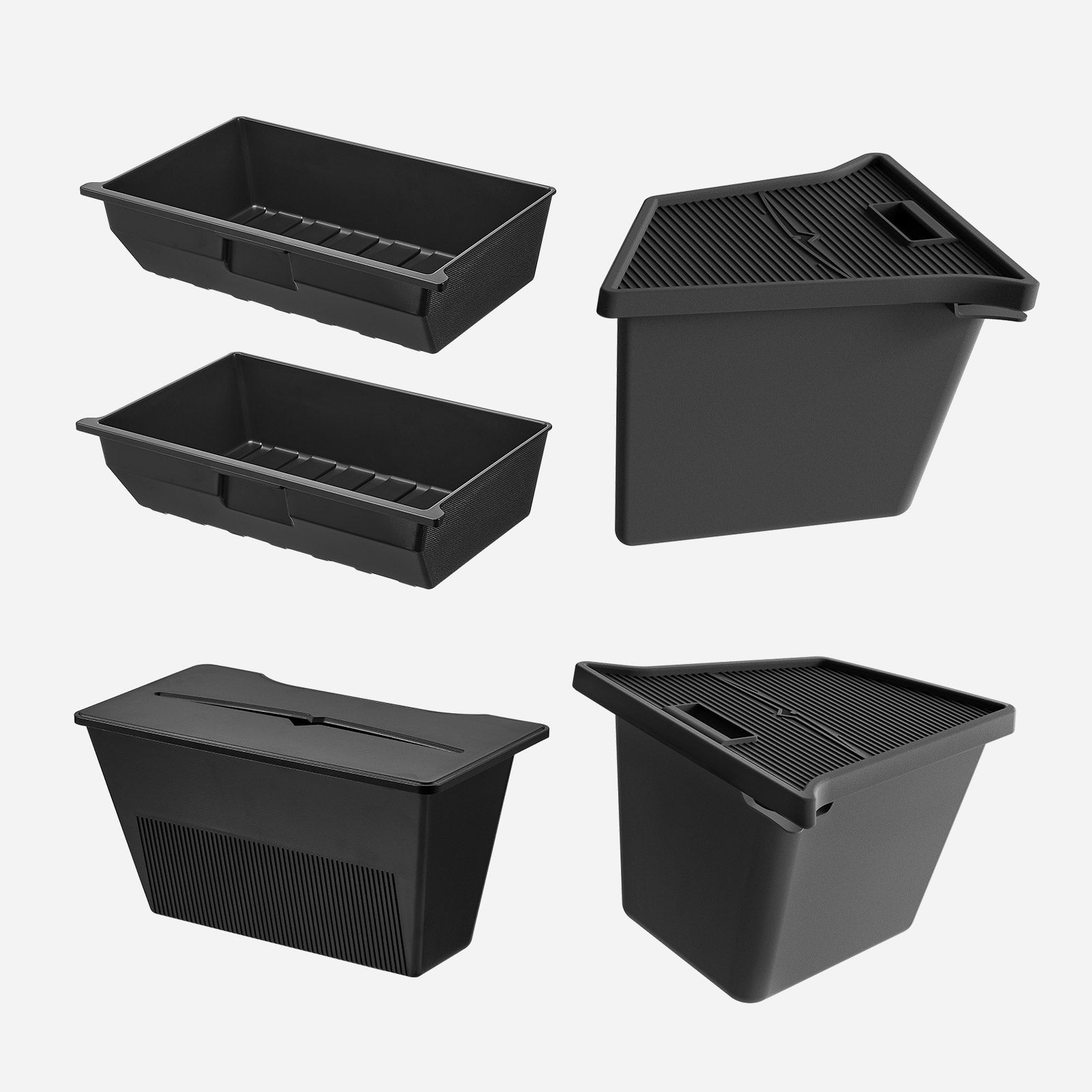 3W Custom storage box set compatible with Tesla Model Y (2021-2023 for VIN Starting with LAW) -8PCS