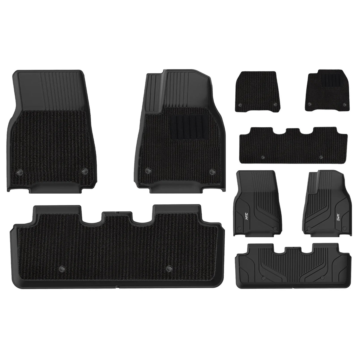 3W Custom Car Floor Mats All Weather Floor Liners for Tesla Model Y 2020-2024 RHD 3Wliners AU