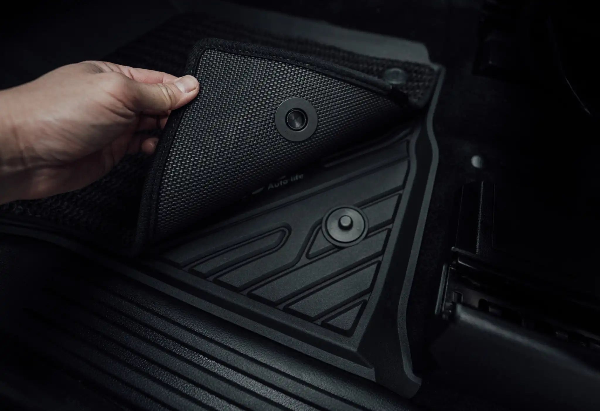 3W Double Layer Car Floor Mats for Ford Ranger T9/T6.2 With Carpets 2023-2026 RHD