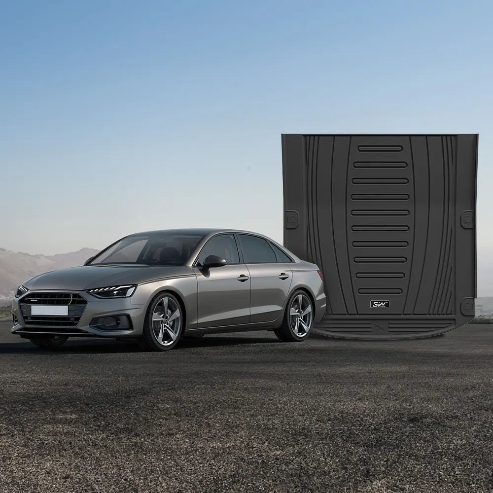 3W Custom All Weather Trunk Mats for Audi A4 S Sedan B9 8W 2016-2026