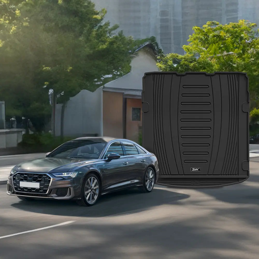 3W Custom All Weather Trunk Mats for Audi A6 S Sedan-Avant C8 4K 2019-2025