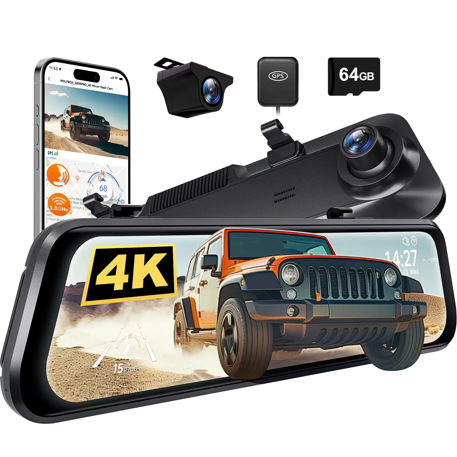 WOLFBOX G850Pro Dash Cam