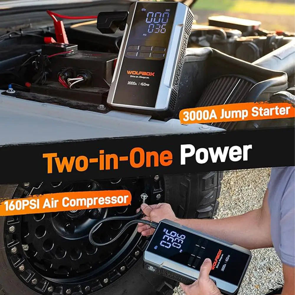 WOLFBOX MegaVolt16 Air Two-in-One Jumper Starter