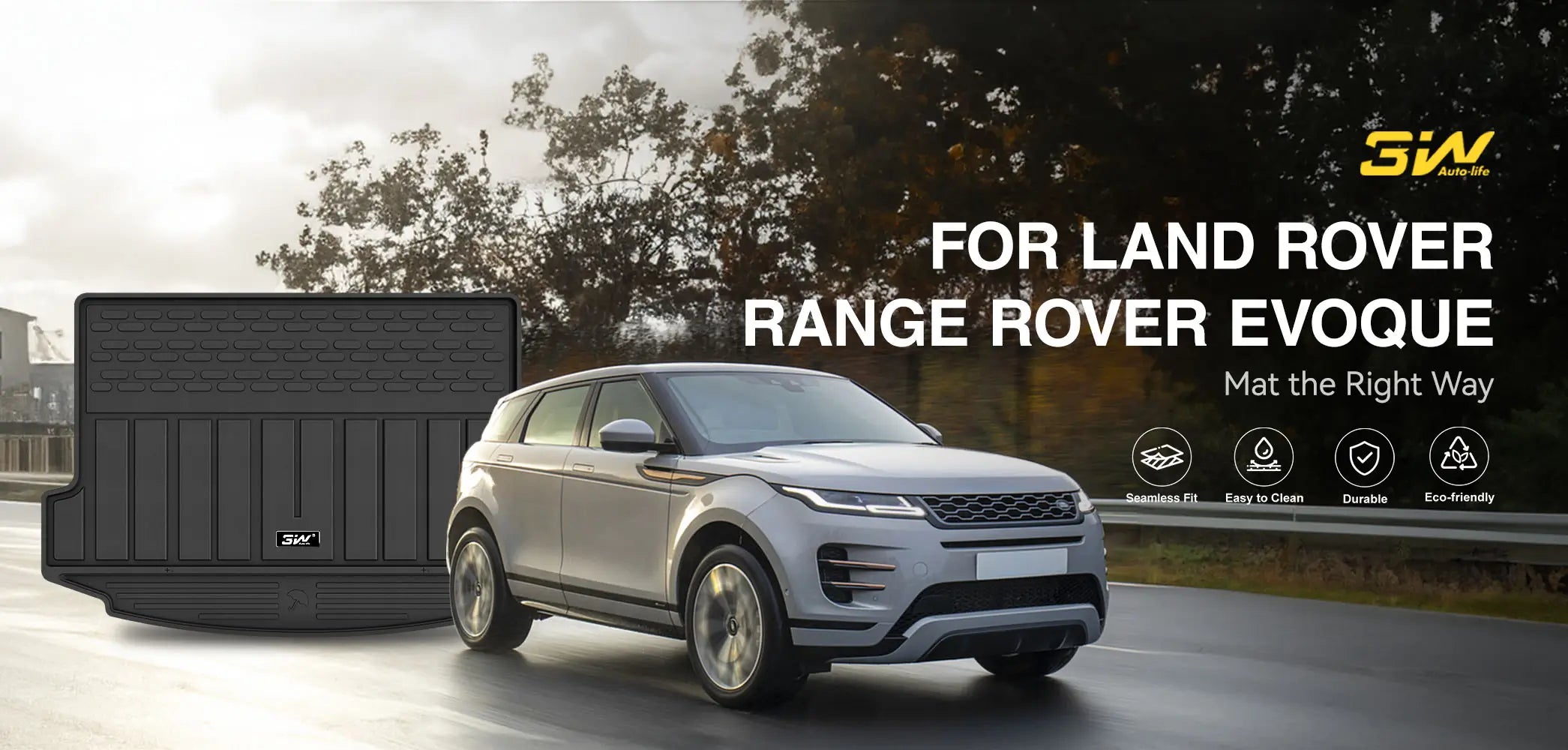 3w liners For Land Rover Range Rover Evoque Mat the right way