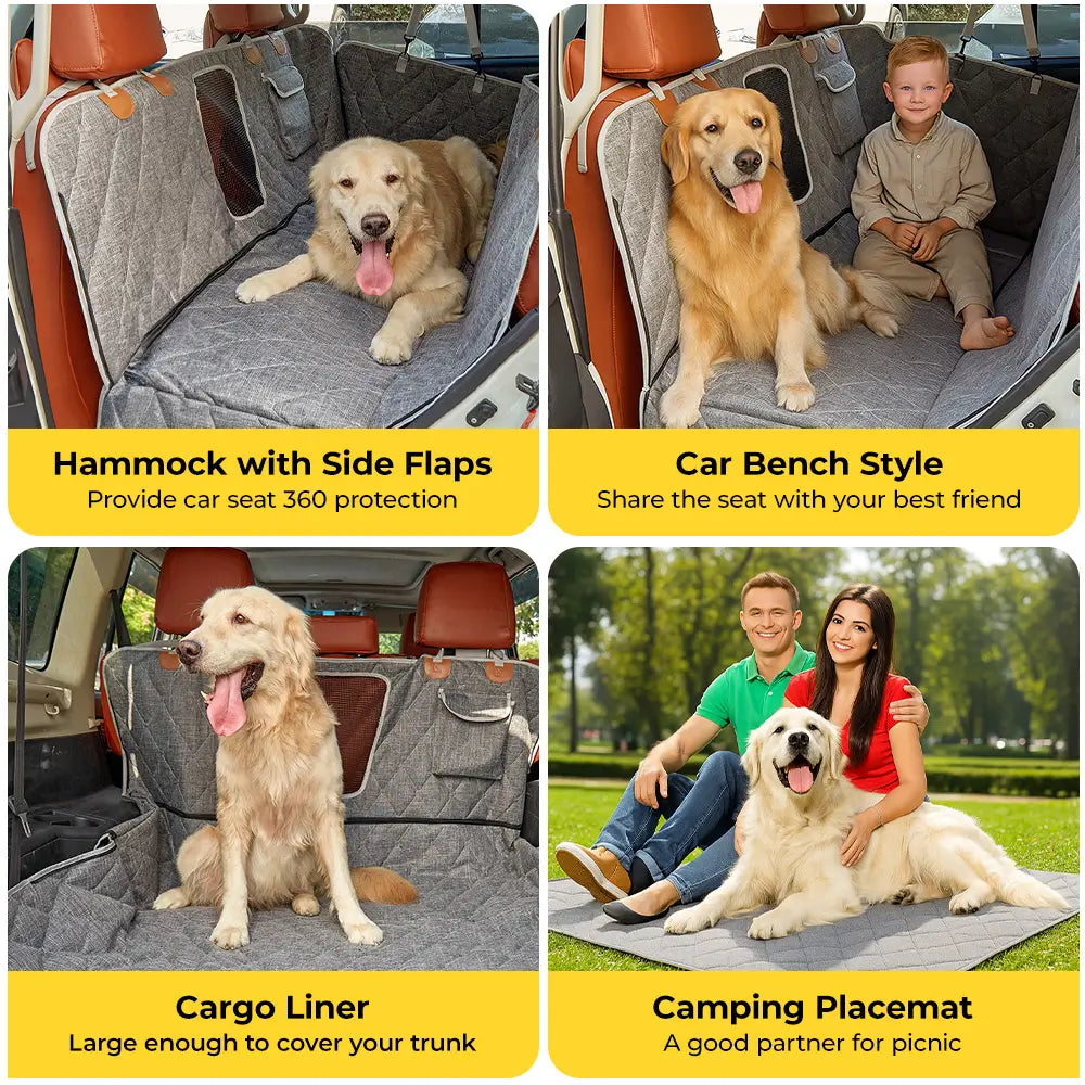 3W Car Dog Seat Cover