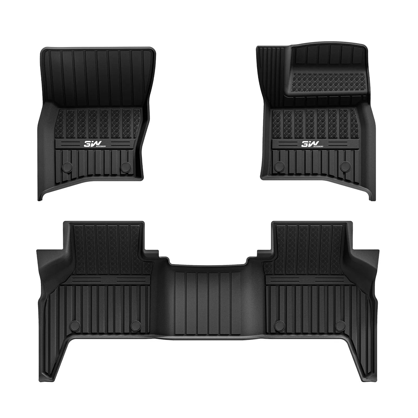 3W Car Floor Mats for Land Rover Defender 110 7-Seater 2020-2026 RHD