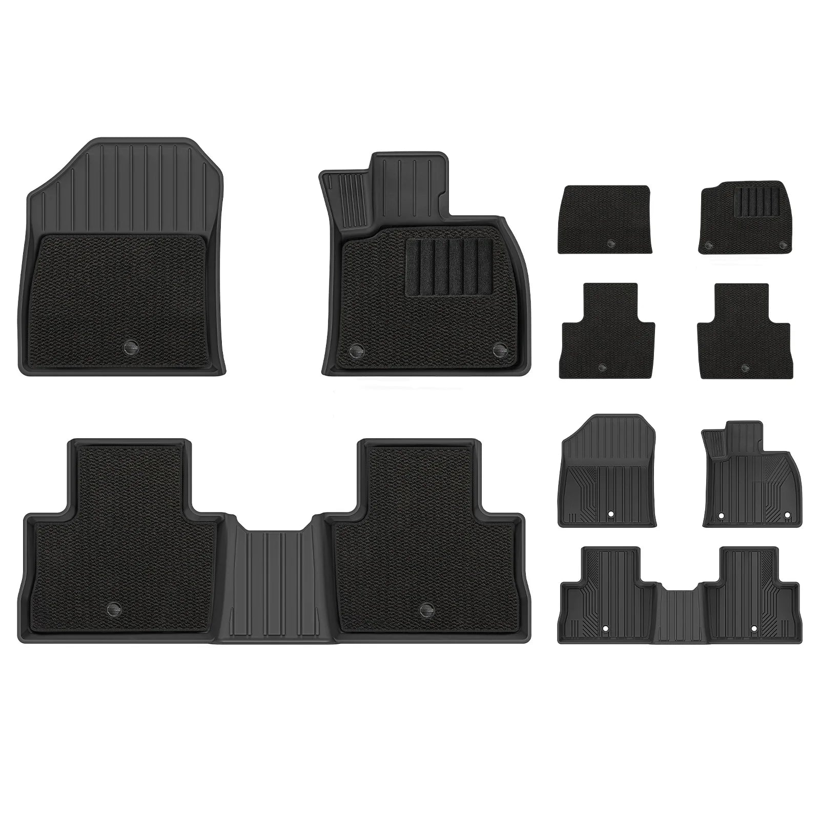 3W Double Layer Car Mats for Toyota RAV4 XA50 With Carpets 2019-2025 RHD