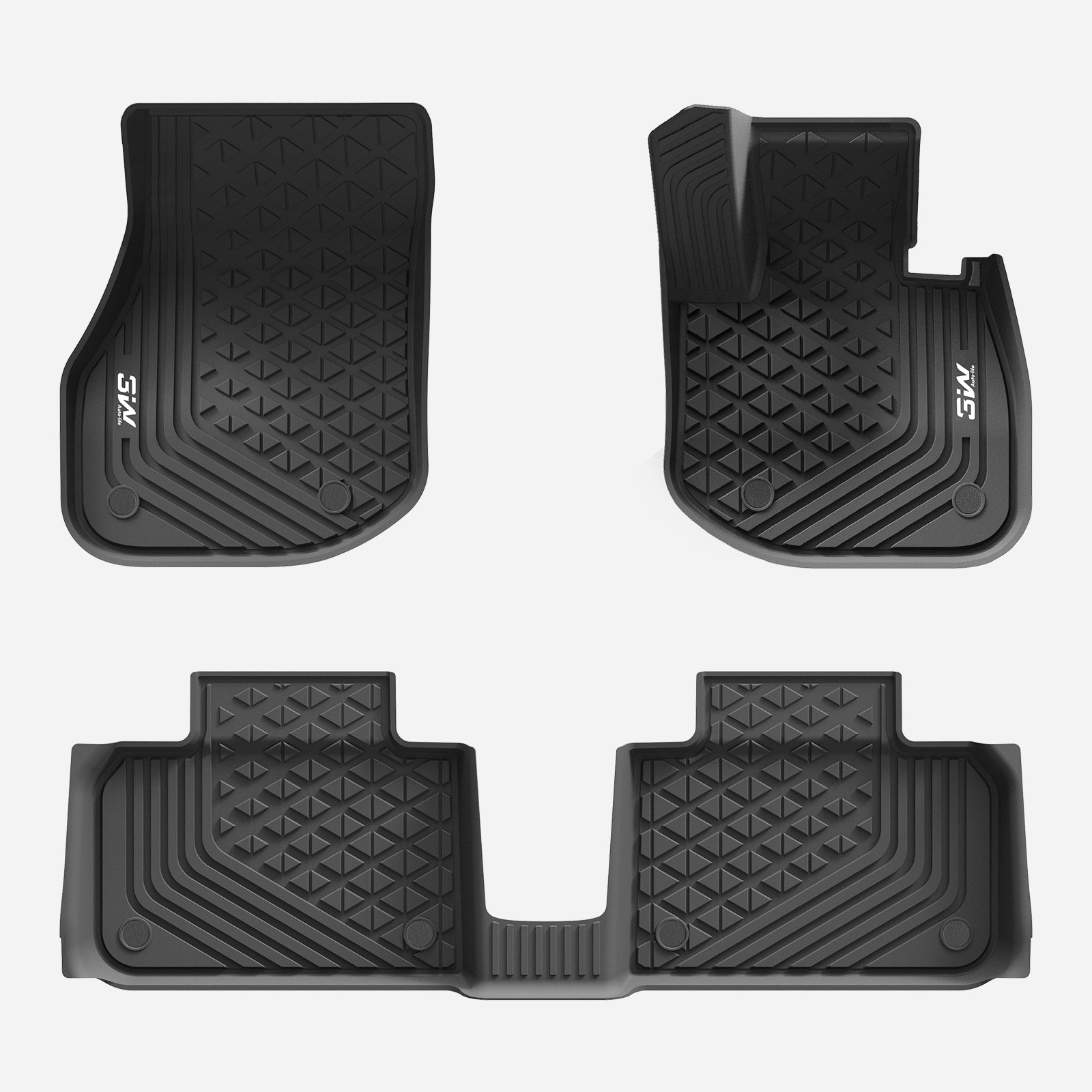 3W All Weather Floor Liners for BMW iX1 U11 2023-2026 U11 RHD