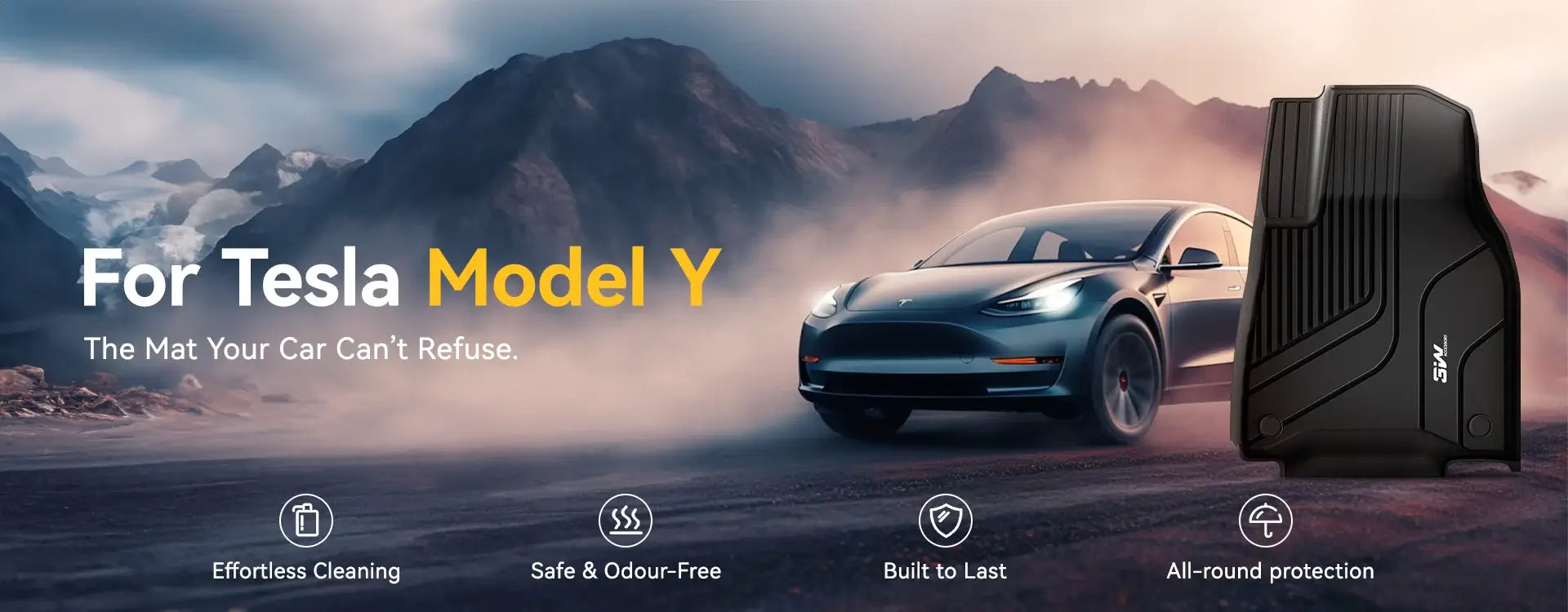 3w liners Car Mats For Tesla Model Y