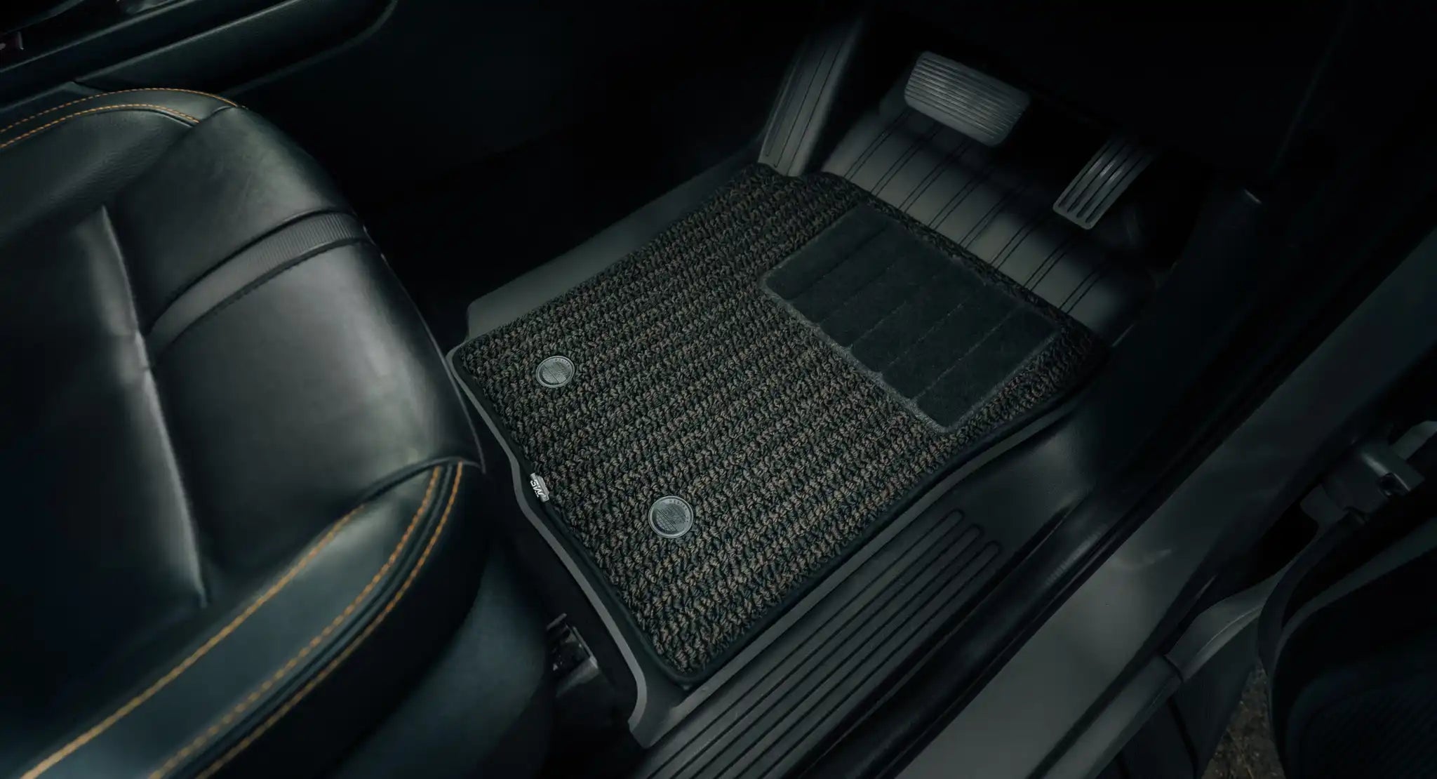 3W Double Layer Car Floor Mats for Ford Ranger T9/T6.2 With Carpets 2023-2026 RHD 3Wliners