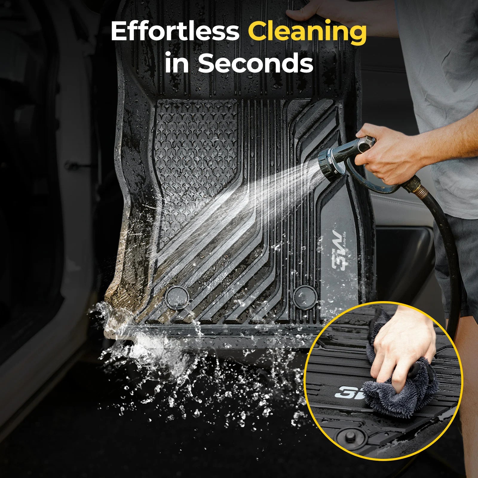 3W All Weather Car Mats For Volkswagen Tiguan 2025-2026 3Wliners AU