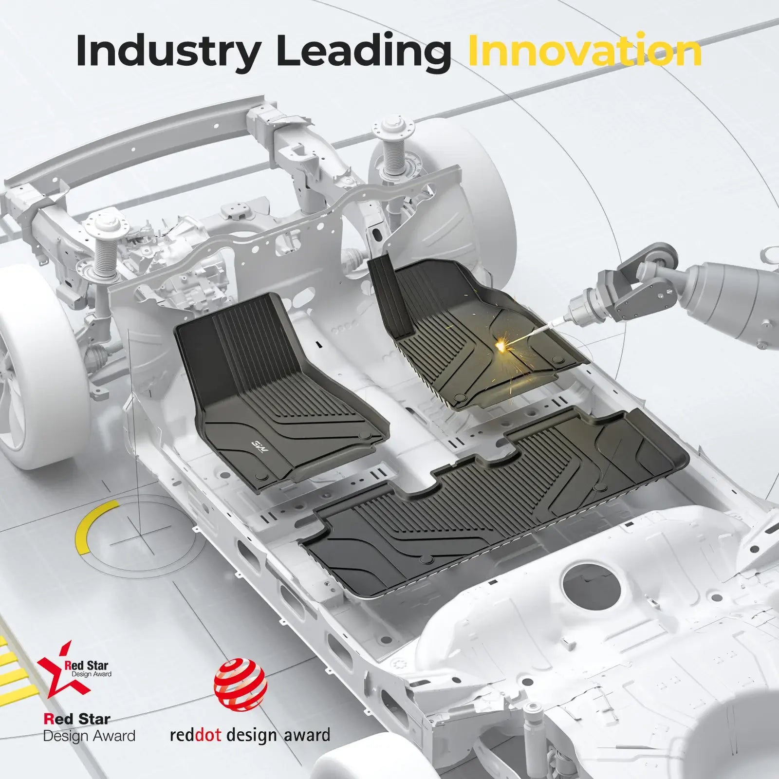 3W Custom All Weather Car Mats for Volkswagen ID.7 2024-2025