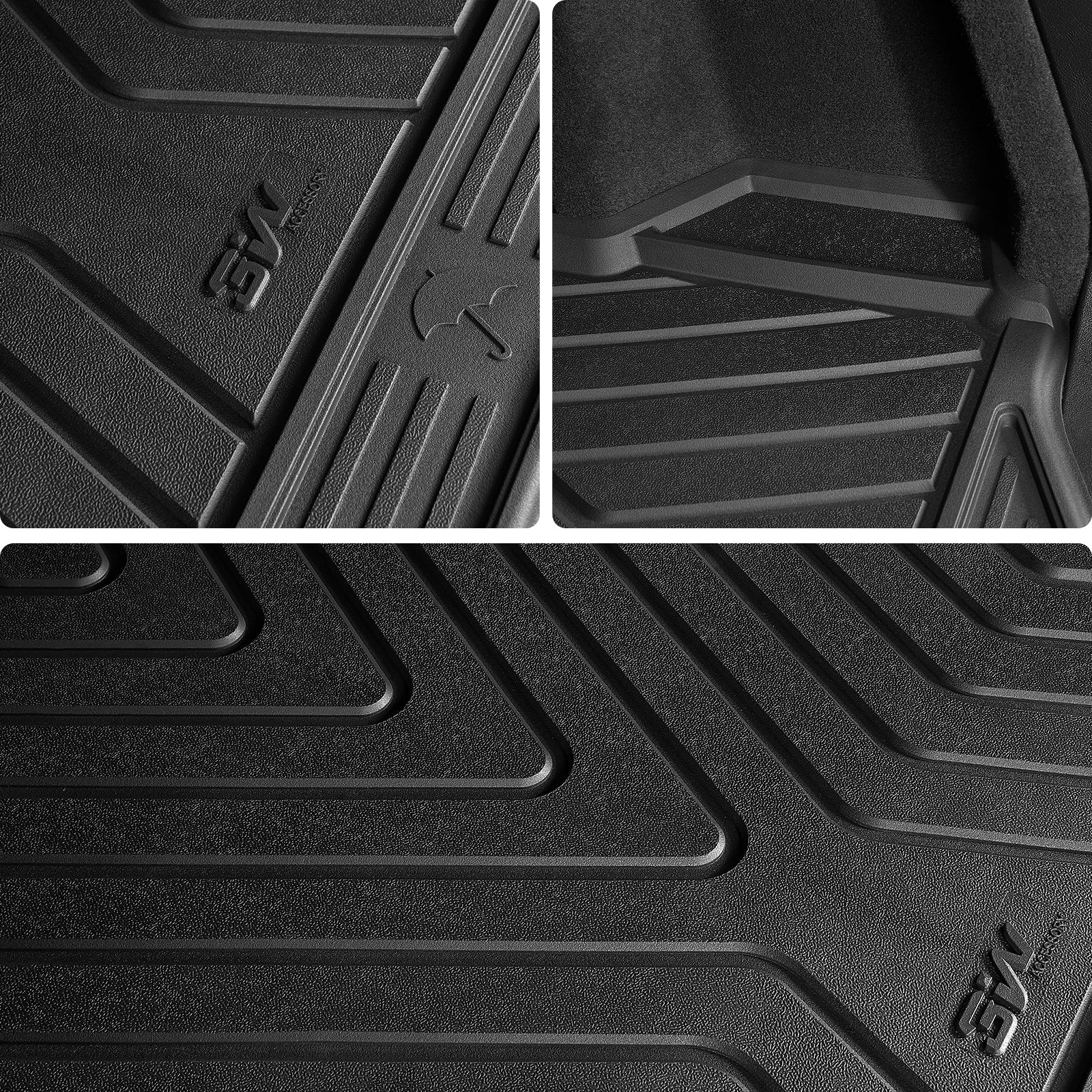 3W Double Layer Car Mats for BMW X5 G05 With Carpets 2019-2026 RHD 3w