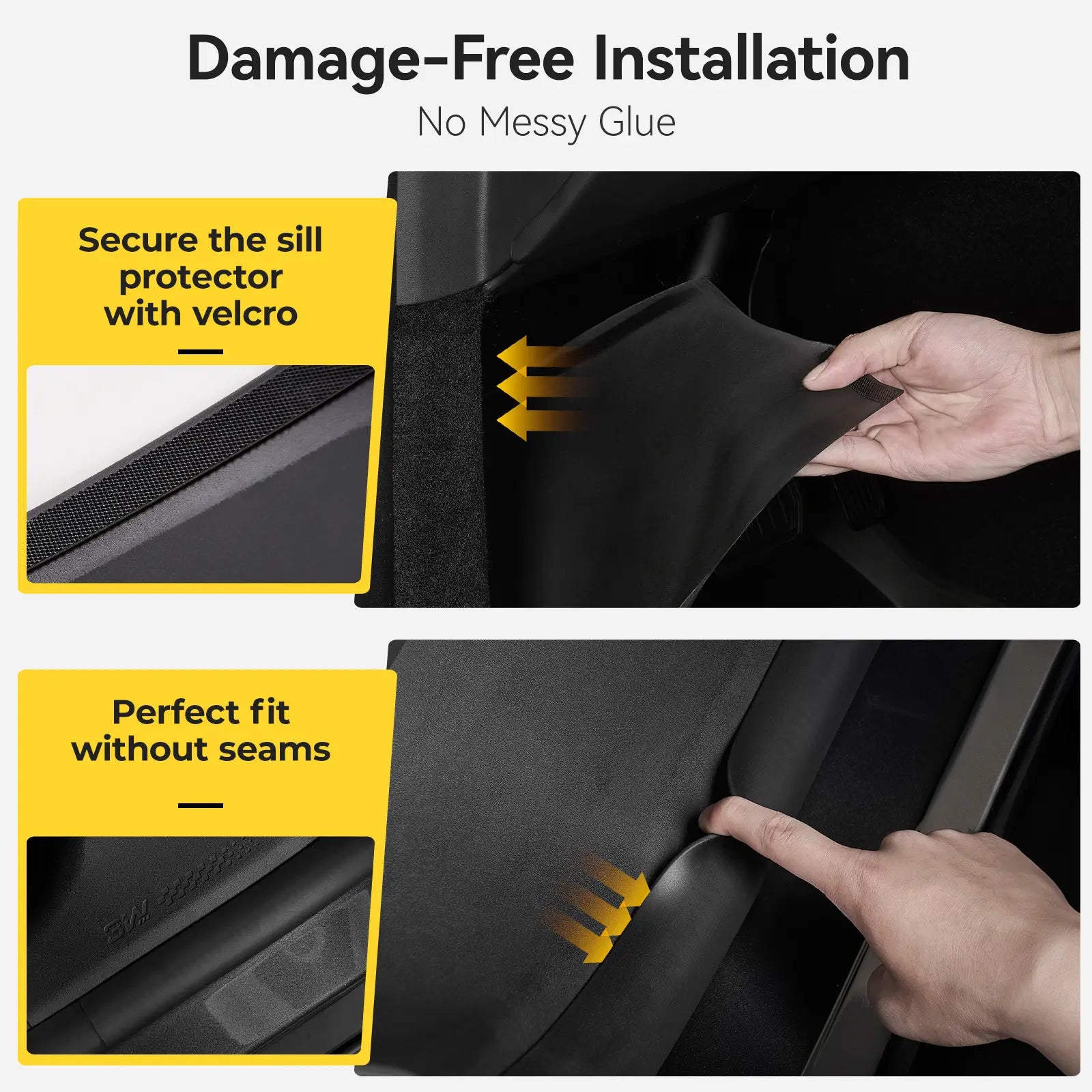 3W Car Door Sill Protector for Model Y Juniper 2025-2026 3Wliners AU