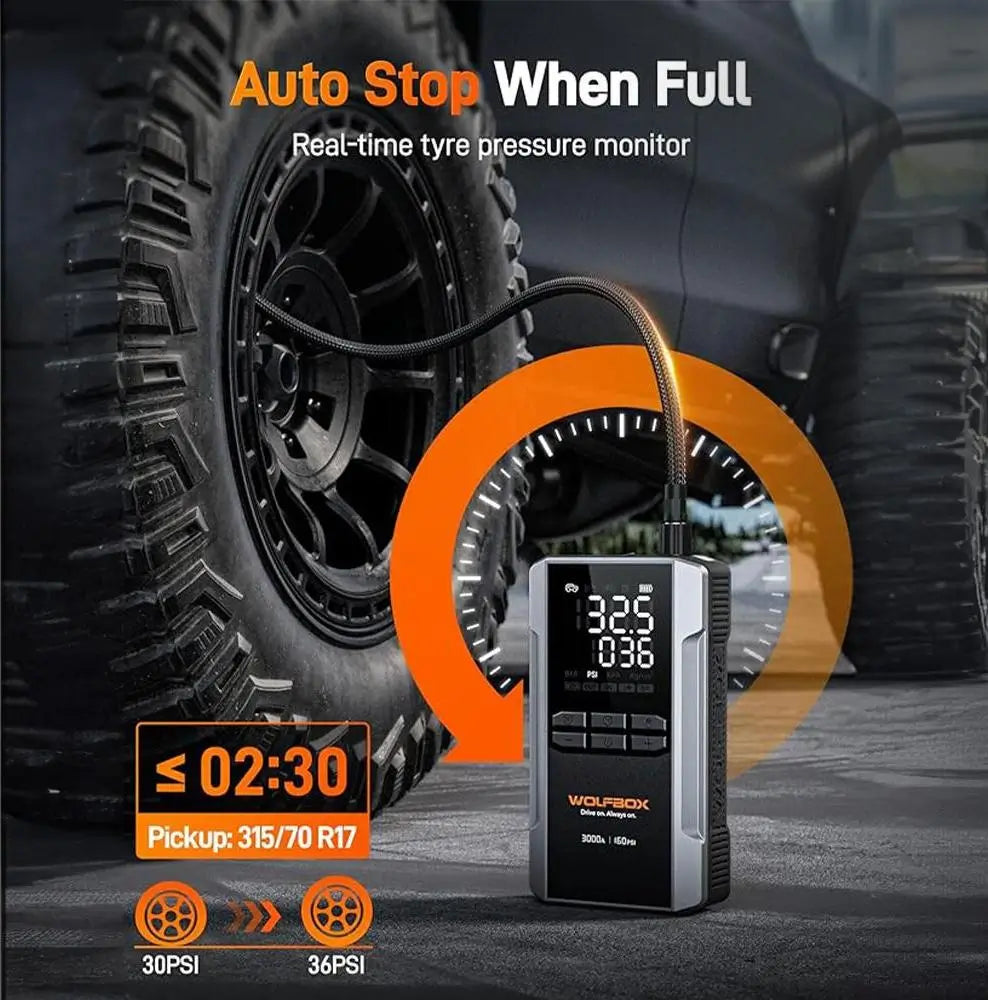 WOLFBOX MegaVolt16 Air Two-in-One Jumper Starter