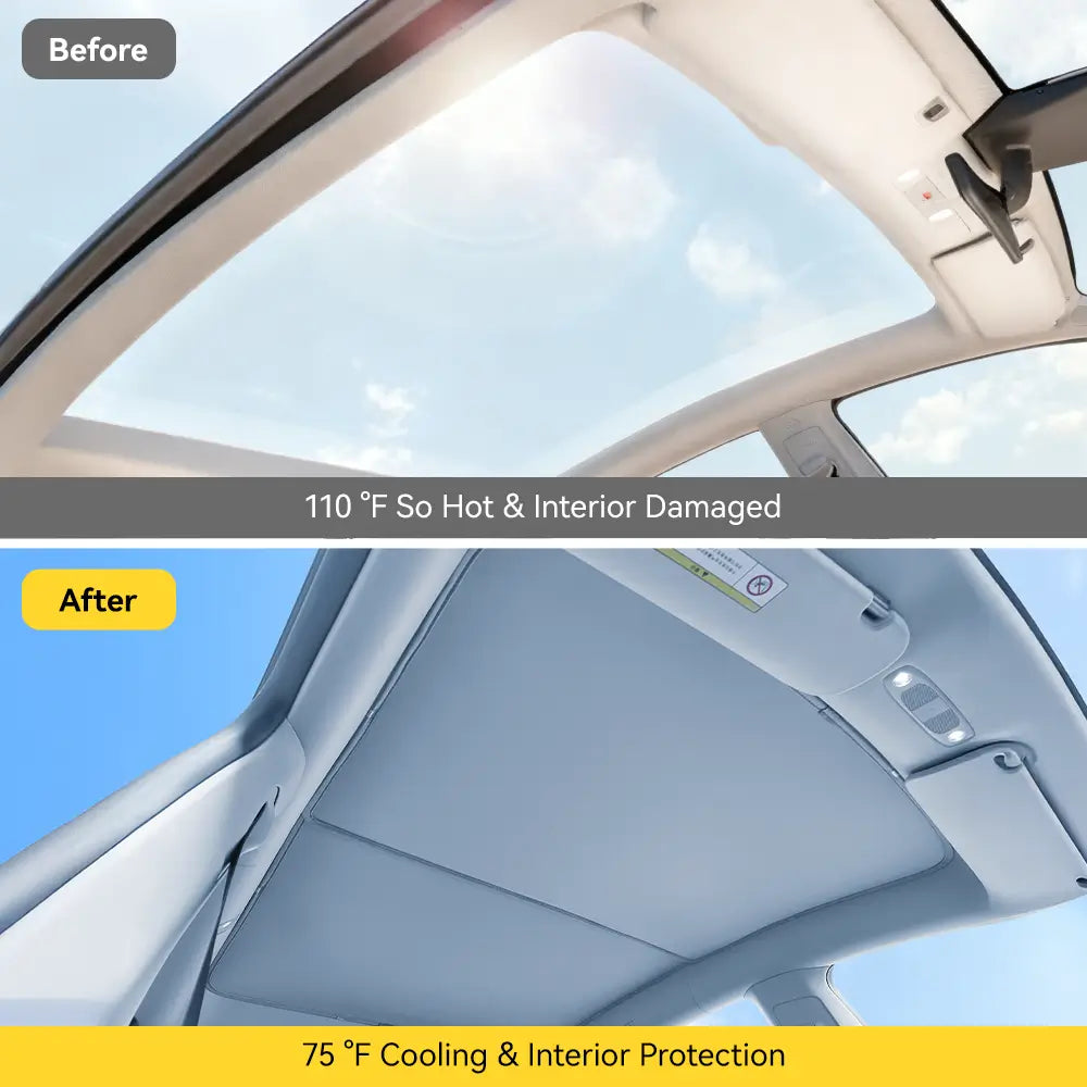 UV Heat Insulation Foldable Car Sunshade for Tesla Model Y Juniper