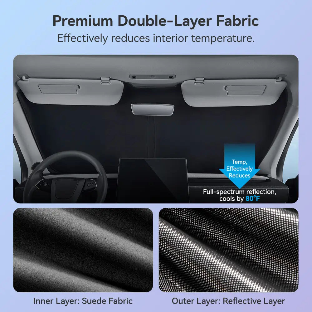 Window Sunshade for Tesla Model Y Juniper Full Set