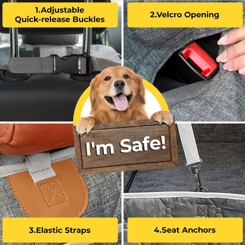 3W Car Dog Seat Cover