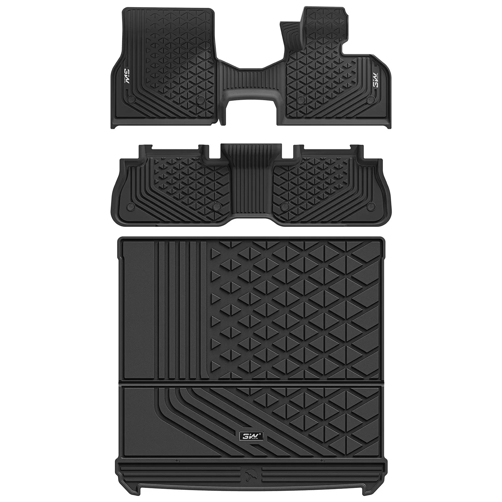 3W All Weather Car Mats For BMW iX i20 2022-2026 RHD
