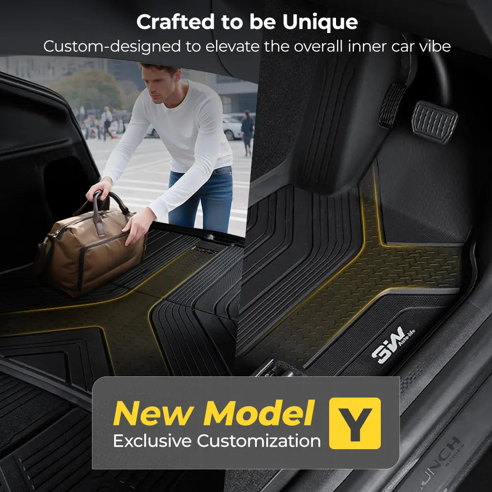 3W All Weather Auto Mats For Tesla Model Y Juniper Premium / Performance 2025-2026 RHD