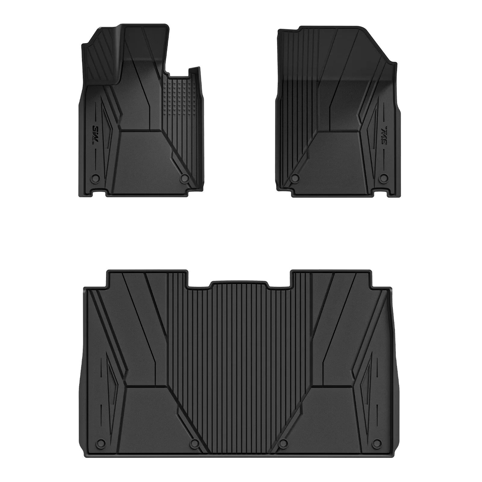 3W All Weather Car Mats For Tesla Cybertruck 2024-2025 LHD
