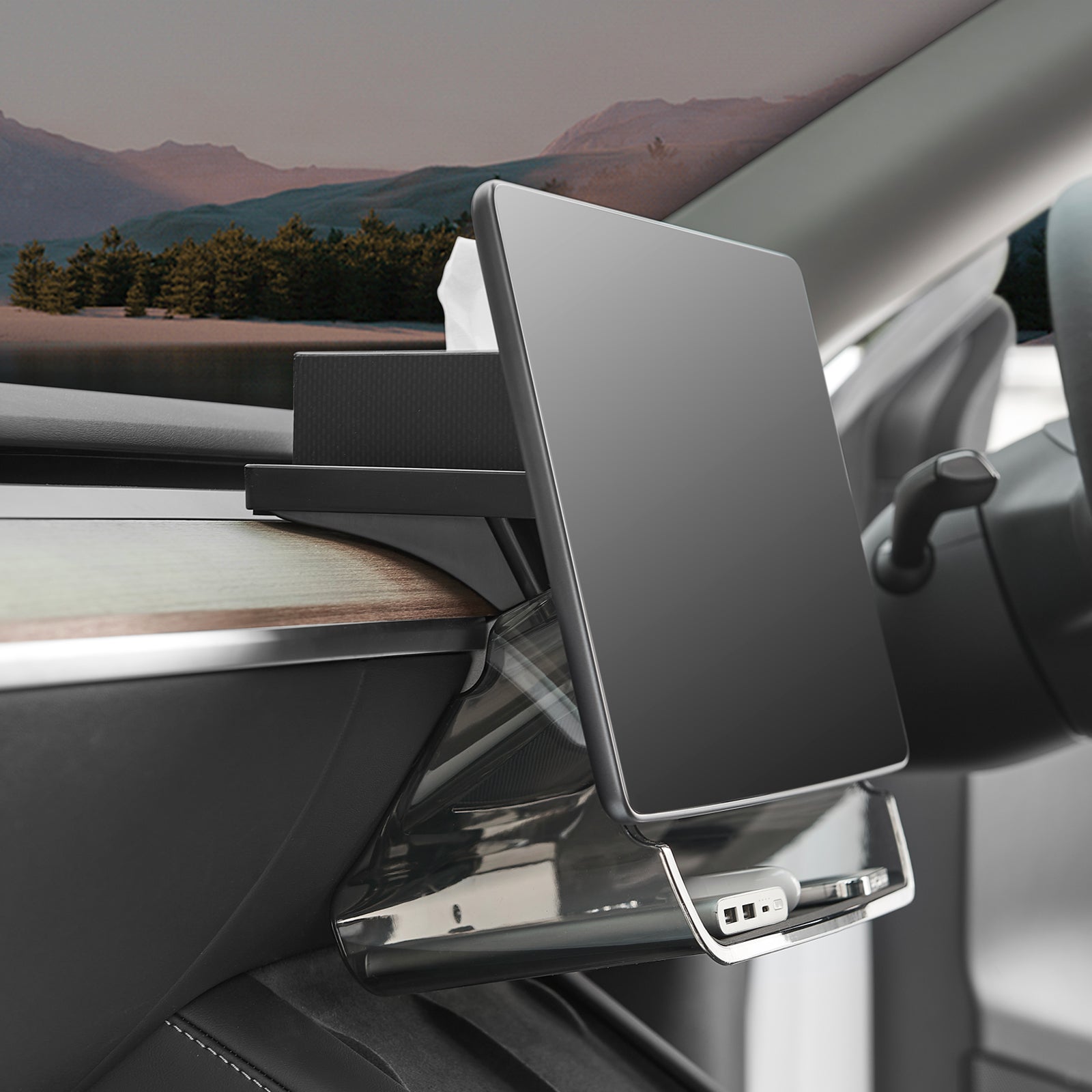 3W Screen Stand and Storage Compatible with Tesla Model Y / Model 3