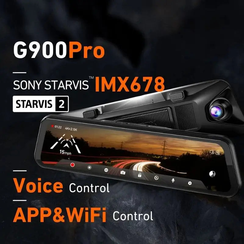 WOLFBOX G900Pro Mirror Dash Cam