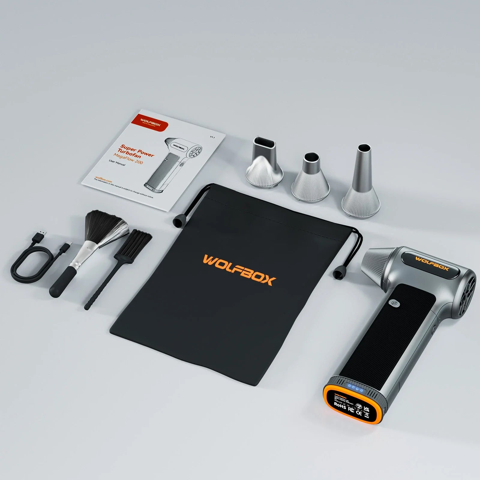 WOLFBOX MF200 Compressed Air Duster